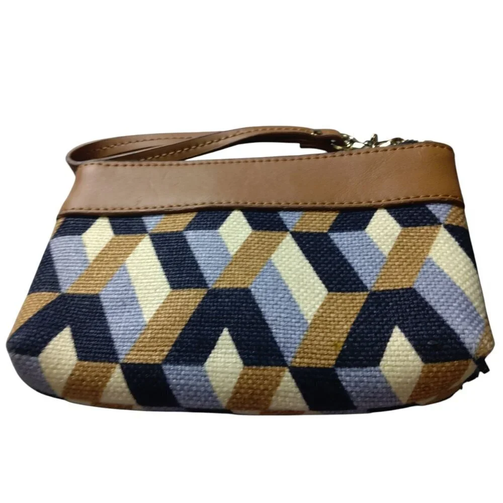 Spartina 449 Daufuskie Island Linen Genuine Leather Colorblock Wrislet Tassel